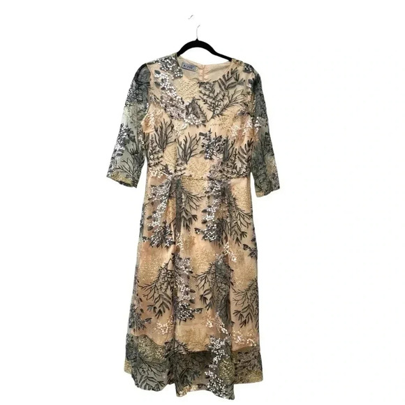 Aizhe printed midi dress Large - Picture 1 of 10